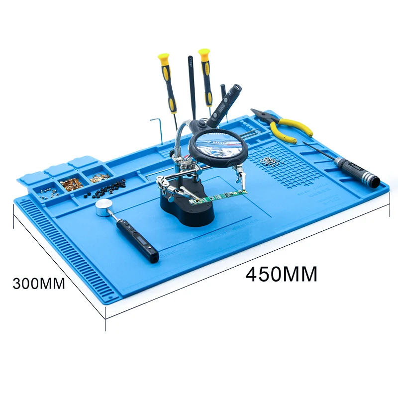 Silicone Magnetic Repair Mat Heat Resistant Anti-Static Work Pad