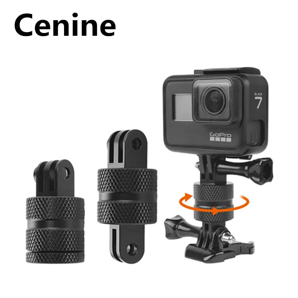 Поворотное крепление на 360 градусов для Gopro Hero 8 7 6 5 Xiaomi Yi адаптер штатива Go Pro Eken Dji