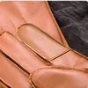 GOURS Genuine Leather Gloves for Men Real Goatskin Touch Screen Gloves Winter Warm Brown Driving Fashion Mittens New GSM026 ► Photo 3/6