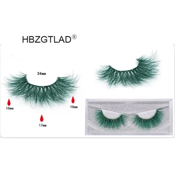 

New color 3D 9D mink lashes makeup natural long individual thick fluffy colorful false eyelashes lash extension supplies