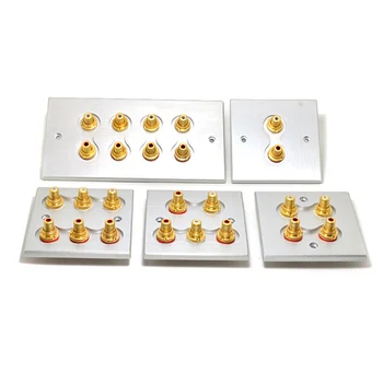 

Hi-end Acrolink Gold plated socket wall type RCA socket speaker terminal