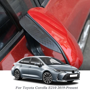 

Car Styling Car Rearview Mirror Rain Eyebrow Sticker For Toyota Corolla E210 E200 2019-Present Carbon Fiber Protector Sticker