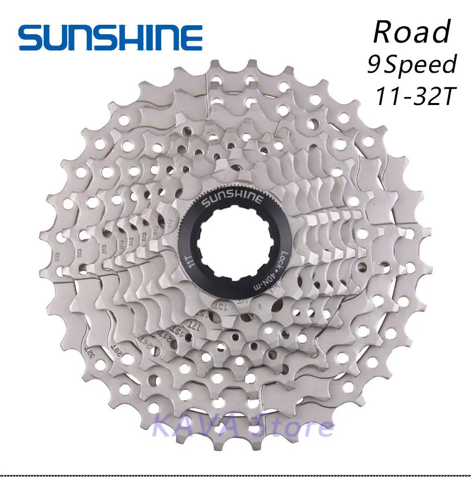 SUNSHINE 9 S 11-32T колеса дорожный велосипед маховик сталь 9 скоростей кассета Звездочка 11-32T совместима с запчастями SHIMANO R3000
