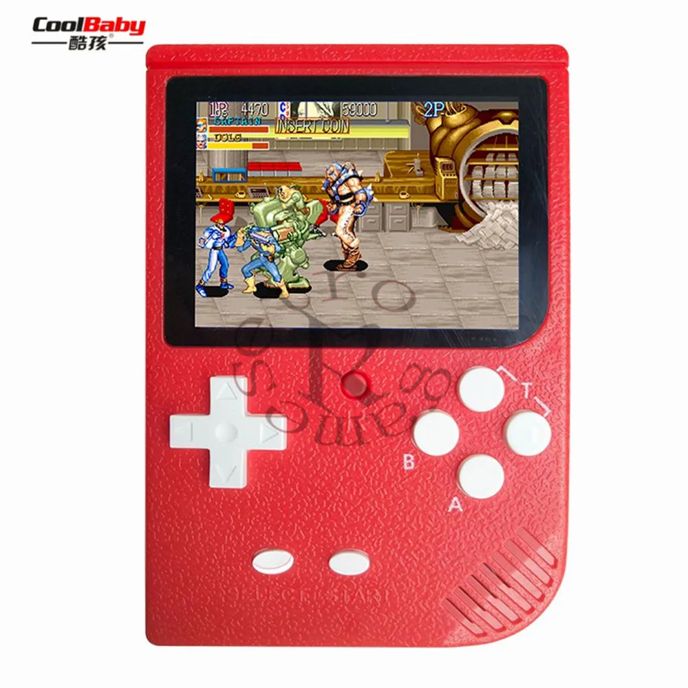 red 2000 в 1 ретро мини игровая консоль портативная игровая консоль SUP встроенный 5 большой симулятор forGBA поддержка загрузки и хранения - Цвет: red