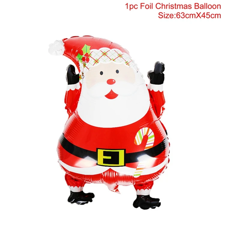 QIFU, Рождественская посуда, рождественские украшения, рождественские украшения для стола для дома,, подвеска, натальный, с новым года - Цвет: 1pcs Xmas ballon