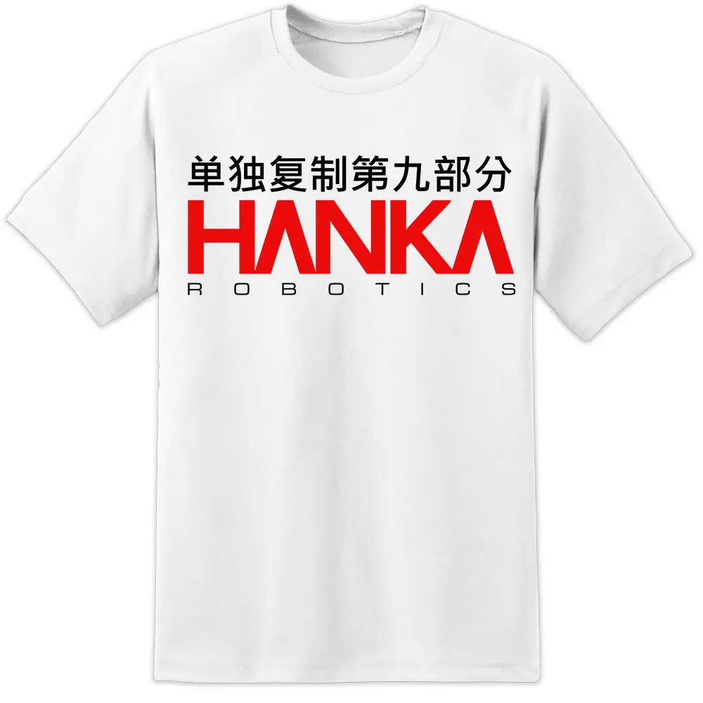 Новое поступление 2019 Мужская модная футболка с логотипом HANKA ROBOTICS из фильма