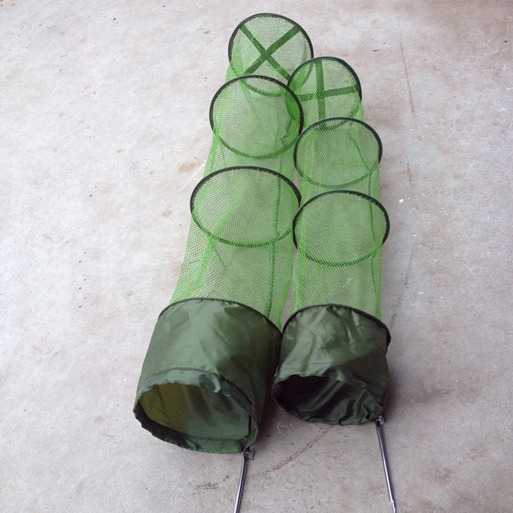 5 Layers Fishing Net Foldable Folding Mesh Nylon Fishing Net Baits Trap