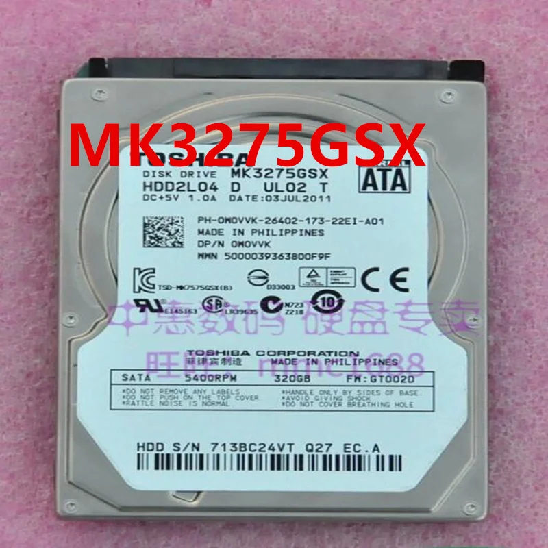 95% New Original HDD For Toshiba 320GB 2.5&quot 8MB SATA 5400RPM Notebook MK3275GSX |