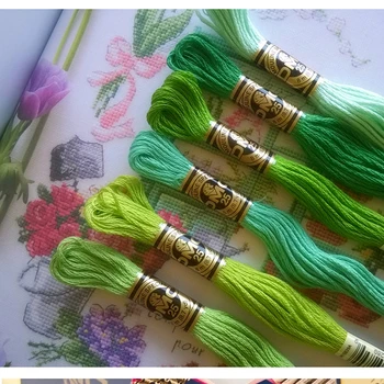 

100% cotton DMC/CXC 10 pieces cross stitch threads / cross stitch embroidery thread Customer choose styles threads colors 11