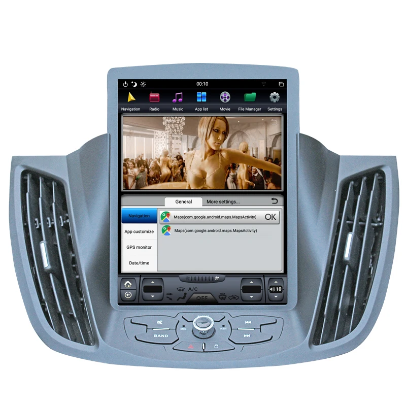 Discount NAVITOPIA 10.4inch 4G+64GB Tesla Style Vertical Screen Android 8.1 Car DVD GPS Navigation for Ford Kuga 2013-2017 17