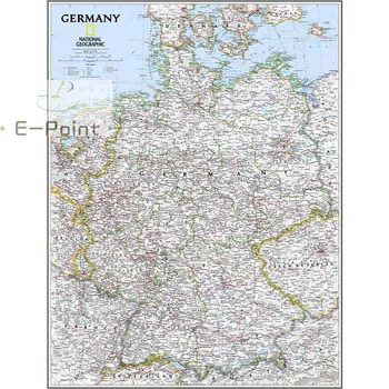

Map of Germany Oil Painting Print on Cotton Canvas Painting Abstract Christmas Decorations for Home ZZ-056