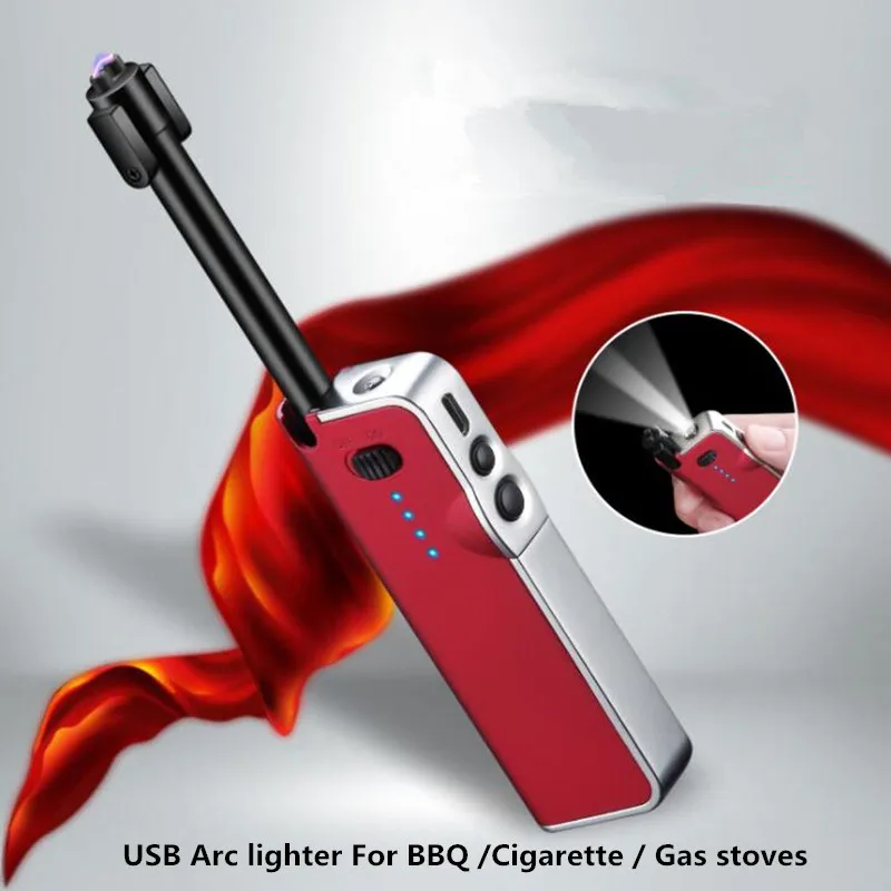 Creative Auxiliary Lighting Telescopic Arc Lighter For Cigarette / Bbq