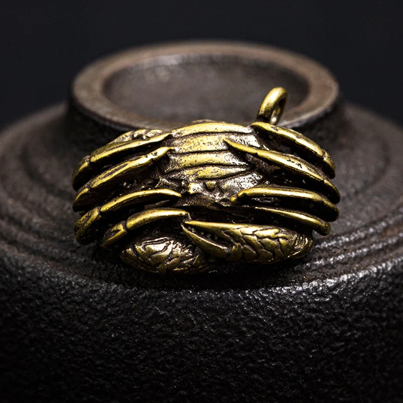 brass mini crab pendants (17)