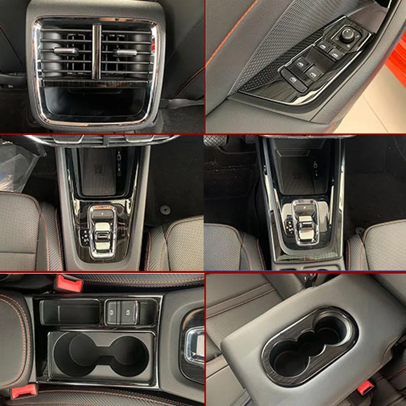 

Black Scratch Pattern For SKODA Octavia PRO 2021 Gear Panel Centre Air Outlet Window Regulator Switch Decorative Stainless Steel