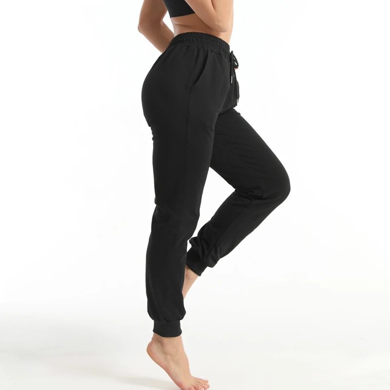Sfit Drawstring Joggers Yoga Nacked-feel тканевые спортивные штаны для тренировок с двумя боковыми карманами Женские однотонные штаны для бега
