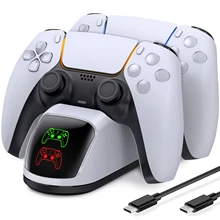 

Dual Control Charger For PS5 Controller Type C-C Fast Charging Dock Station For Sony Playstation 5 Gamepad For PS5 Accessories