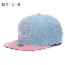 Высококачественная Кепка в стиле ретро, круглая треугольная вышивка, плоская универсальная защита от солнца с солнцезащитным козырьком, бейсбольная кепка, молодежная Хип-Хоп Кепка унисекс