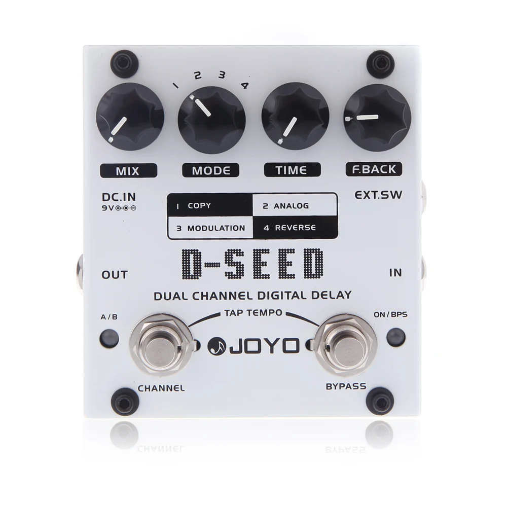 JOYO D-SEED двухканальные цифровые гитарные педали с эффектом Delay с четырьмя режимами гитарные аксессуары гитарные педали гитарные части