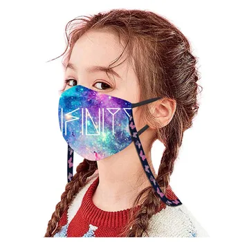

Butterfly Printed Cotton Mask Unisex Kids Hanging Earloop Face Mask Washable Reusable Children Mouth Cover Mascarilla Infantil