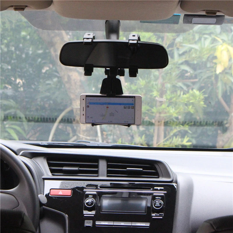 Автомобильный держатель для телефона на магните для автомобиля Зеркало заднего вида держатель для сотового телефона с креплением на 360 градусов для iPhone samsung gps подставка для смартфона Универсальный
