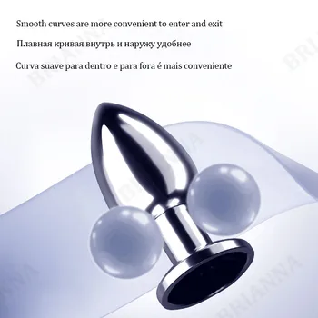 anal plug 10 frequency remote control metal vibrators butt plug Anal stimulator prostate massager adult sex toys for women 4