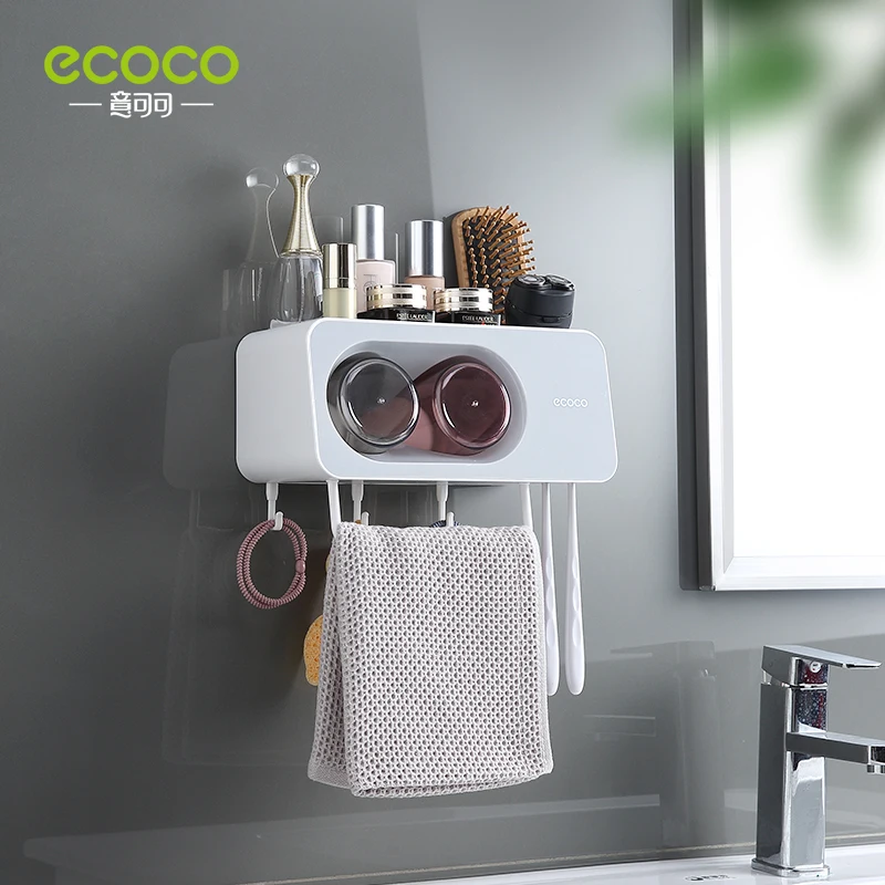 Wall Mount Automatic Toothpaste Dispenser Bathroom Accessories Set Toothbrush Holder toothbrush holder toothpaste dispenser