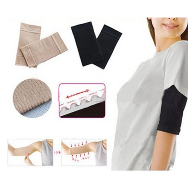 

1 Pair Slimming Compression Arm Shaper Slimming Arm Belt Helps Tone Shape Upper Arms Sleeve Shape Taping Massage For Women