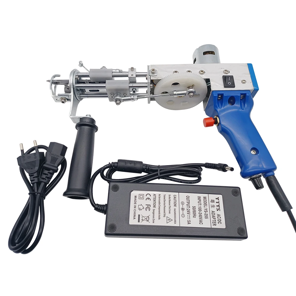 Electric carpet tufting gun hand gun Carpet weaving flocking machines Loop Pile Cut pile