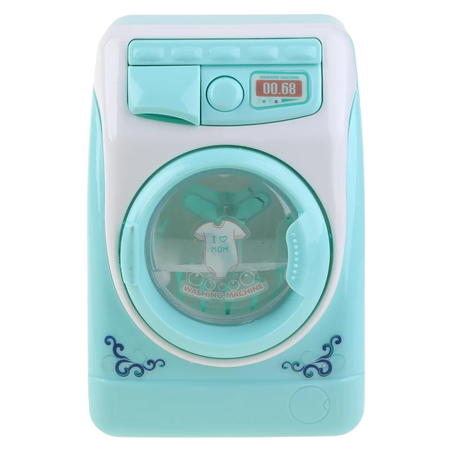 Mini Pretend Play Toy Simulation Washing Machine Toys Children Can Filling Water Kitchen Gift 5