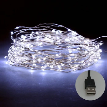

Flexible Copper 3V Garden 2m Party Fairy Led Wedding USB String Lights