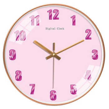 

Vintage Wall Clock Modern Design Large Metal Nordic Wall Clock Oversized Simple Living Room Reloj Mural Home Watch BA60