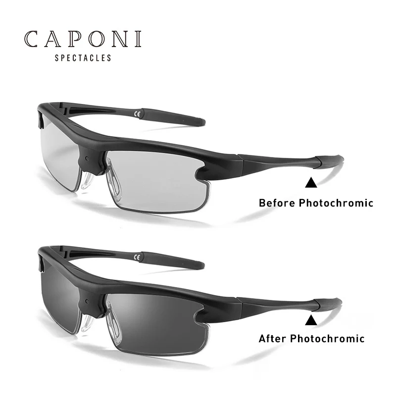 BERTHA, спортивные мужские солнцезащитные очки, фотохромные, поляризационные очки, 0,1 секунды, умные, меняющие цвет, солнцезащитные очки для вождения, BS0087 - Цвет линз: Black-Solid Leg
