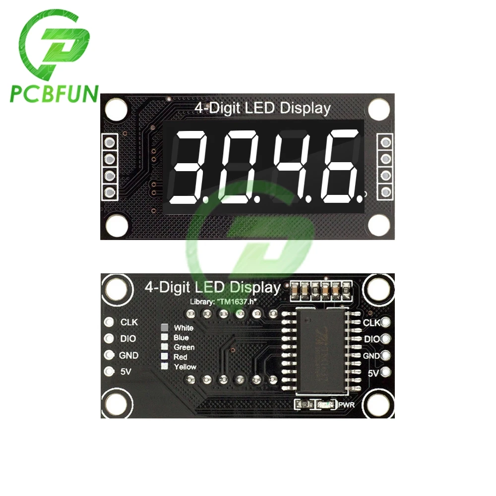 1/2/5/10 Arduino TM1637 4Bits Digital Tube LED Display Module With Clock Display 