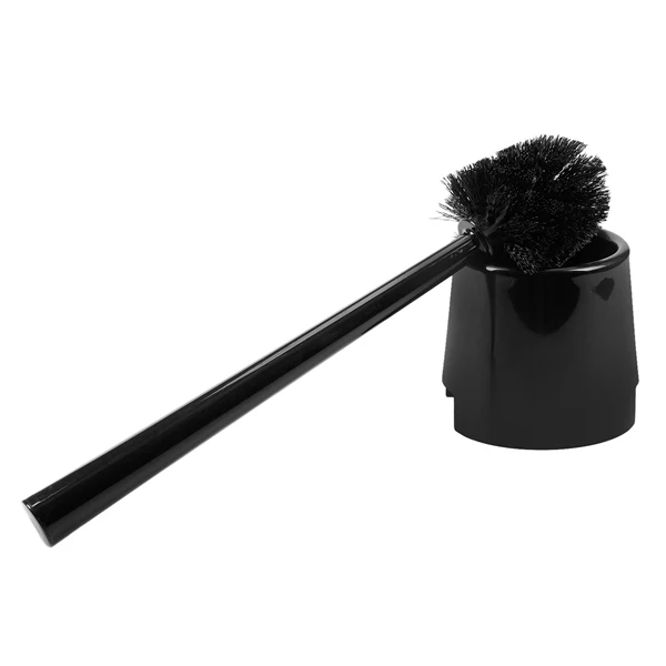 Щетка для унитаза с держателем, черная салфетка из полипропилена для очистки ванной комнаты