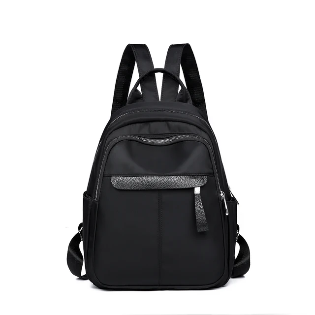 girls black rucksack