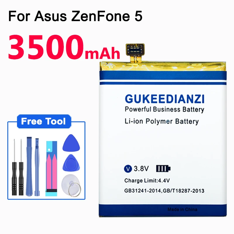 GUKEEDIANZI C11P1325 4500 мА/ч, Батарея для Asus ZenFone 6 ZenFone6 A601CG A600CG T00G запасная батарея для мобильного телефона