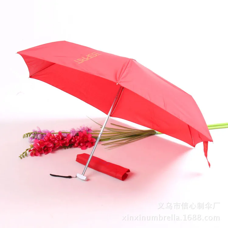 

Ultra-light ultra-flat semi-fiber tri-fold umbrella nano material light umbrella