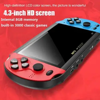 

Newest 4.3 Inch Handheld Portable Game Console Dual Joystick 8GB Built In 3000 Games Classic Video Game Machine Support TV Out
