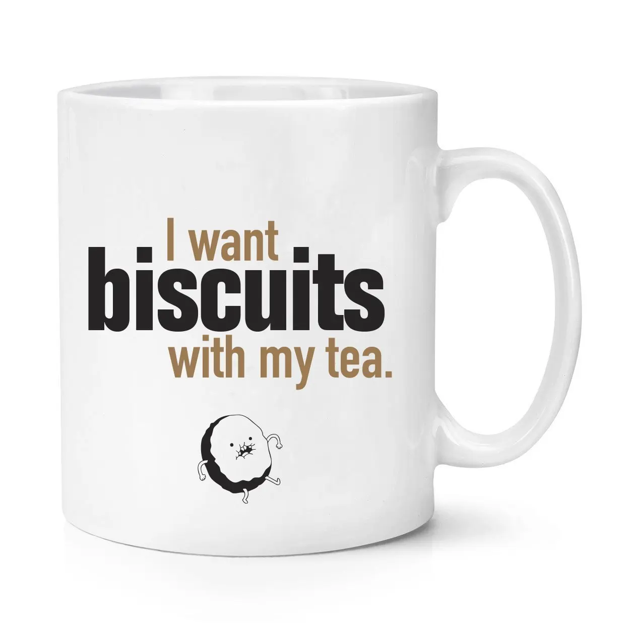 Я хочу Бисквитное печенье с моей чашкой для чая Подарочные забавные чайные