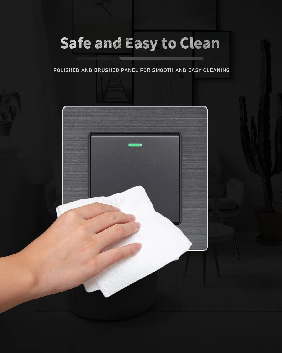 KAMANNI-Tomada de parede com interruptor de luz,