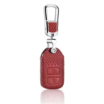 

For Honda Jade GIENIA CVT crosstour Fit XR-V 2015-2020 Car Key Bag Top Layer Leather Key Cover OEM holder case car accessories