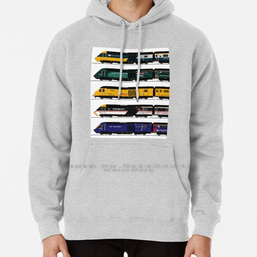 Classe 43 Intercity 125 Locomotive Felpa Con Cappuccio Maglione 6Xl Cotone Intercity 125 Classe 43 Hst British Rail Gwr Fgw Great Western
