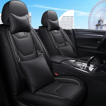 

Full Coverage Eco-leather auto seats covers PU Leather Car Seat Covers for Skoda fabia octavia rapid skoda superb kodiaq yeti