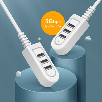 

USB HUB Fast Transmission USB 3 Ports Splitter For USB Reader Mouse USB Extension Cable Adapter For PC Loptop Expansion Ports