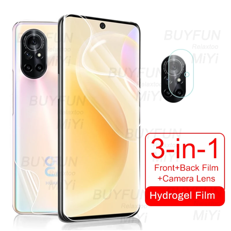 999D Передняя Задняя Гидрогелевая пленка для Huawei Nova 8 HD взрывозащищенные Защитные