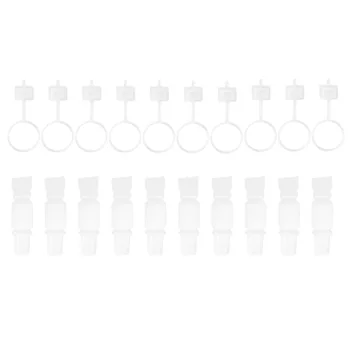 

10Pcs Plastic Knob Faucet Extension Tube/Silicone Plug Replacement for Drinking Water Barrels Wine Bottles Composting Barrels