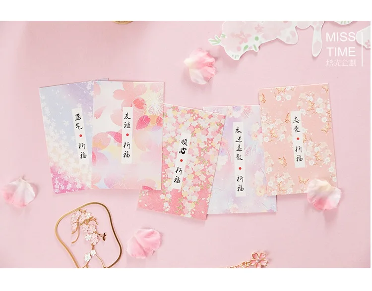 28 Sheets/Set Japanese Blessing Prayer Series Lomo Card Mini Postcard Message Card Gift Greeting Card