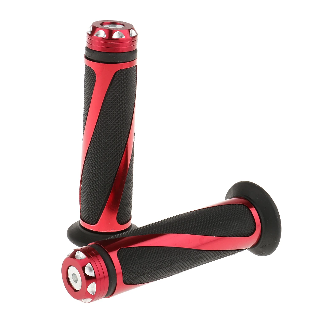 Мотоцикл Алюминий резиновая штыри рожки руля для руль 7/8"