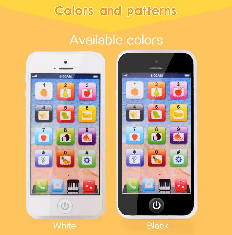 Kids Early Educational Mobile Phone Toy Children English Learning Music Cellphone with Light and Sound for Baby Infant Gift 4