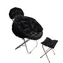 Вельветовое домашнее складное кресло, офисное кресло для отдыха, кресло для отдыха, лунное кресло с подножкой, стул с спинкой